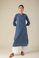 Image for Kusvaa Ne247 Abhitha Cotton Handblock Kurta Front