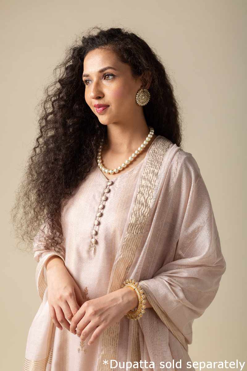 Image for Kusvaa Ne257 Deeksha Chanderi Kurta Sitting New