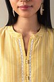 Image for Kusvaa Ne53 Aditi Handloom Cotton Kurta Side