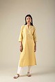 Image for Kusvaa Ne53 Aditi Handloom Cotton Kurta Sitting