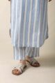 Image for Kusvaa Ne55 Abarna Handloom Cotton Kurta Pant Set Closeup 2