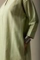 Image for Kusvaa Ne78 Aatmaja Handloom Cotton Kurta Pant Set Closeup 2