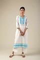 Image for Kusvaa Ne88 Dishitha Cotton Jamdani Kurta Featured