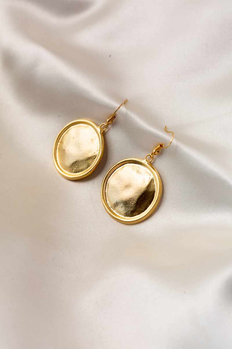 Image for Ern003 Eleni Gold Coin Earrings Featured