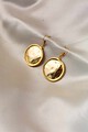 Image for Ern003 Eleni Gold Coin Earrings Front