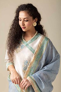 Image for Kds002 Abhisarika Chanderi Kurta With Dupatta Set Featured