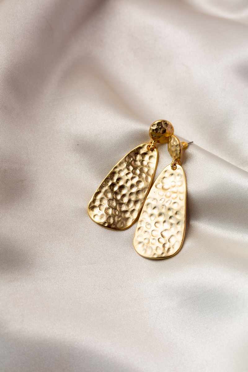 Image for Kpe452 Zoi Golden Triangle Earrings Front