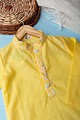 Image for Kusvaa Byw003 Bharan Kota Doriya Boys Kurta Pant Set Closeup 2