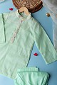 Image for Kusvaa Byw004 Aviraj Kota Doriya Boys Kurta Pant Set Sitting