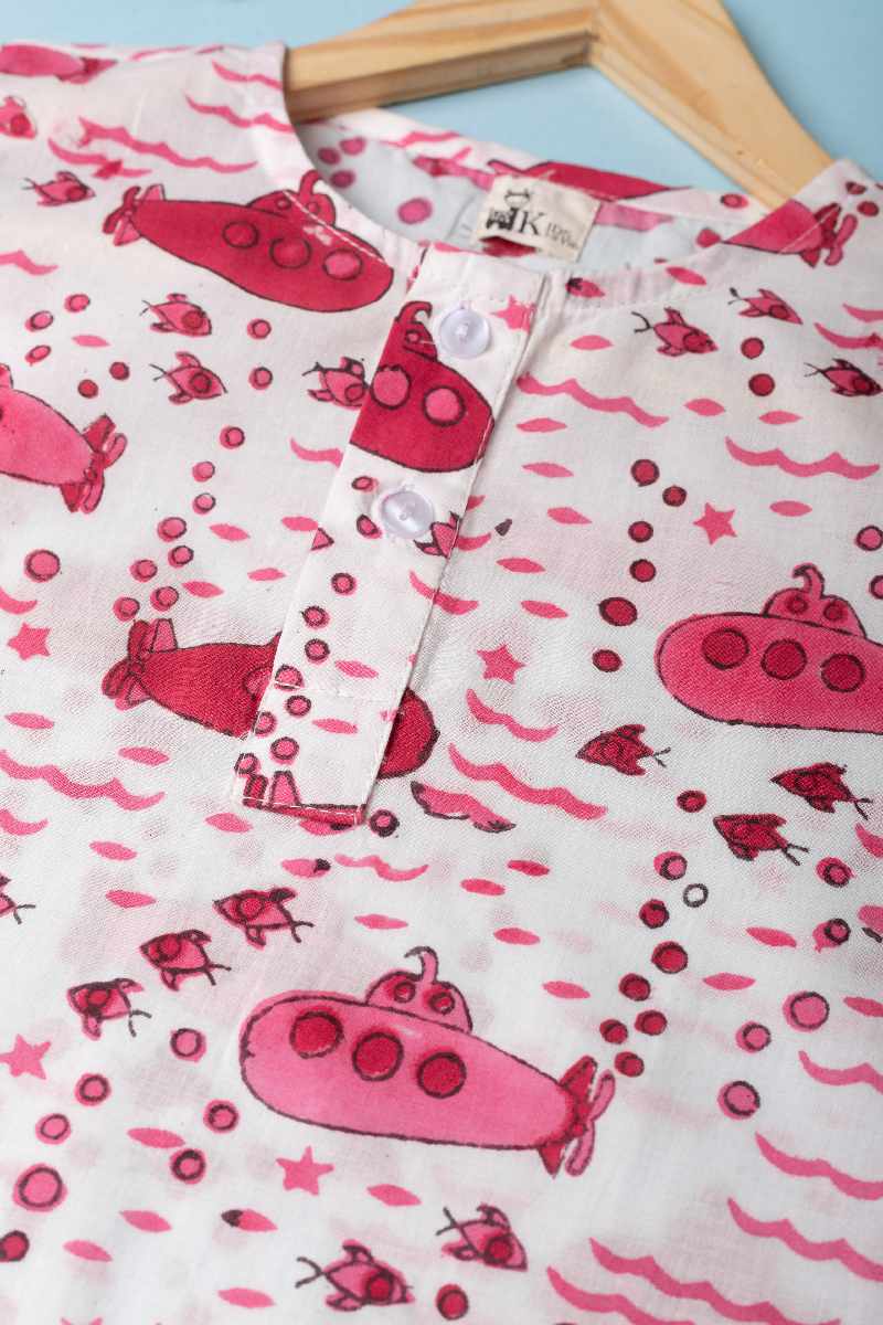 Image for Kusvaa Byw010 Brijesh Cotton Kids Lounge Wear Closeup