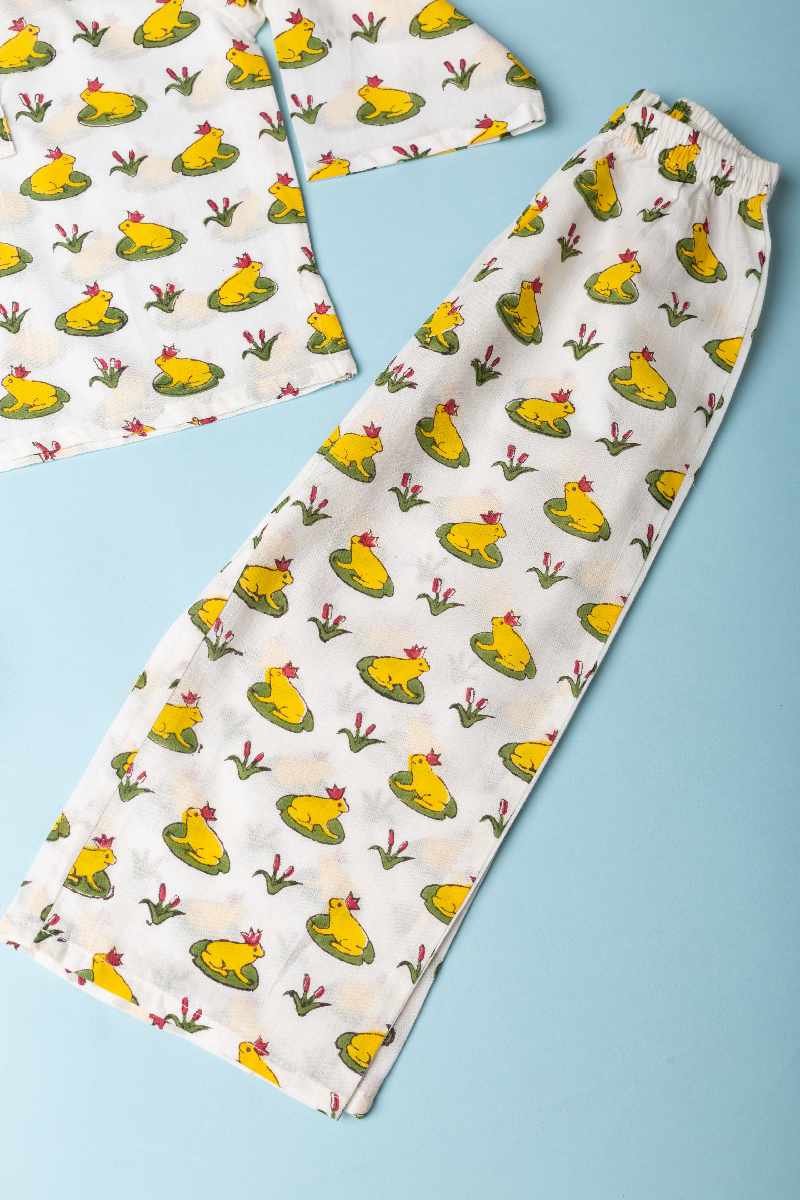 Image for Kusvaa Byw012 Anish Cotton Kids Lounge Wear Closeup