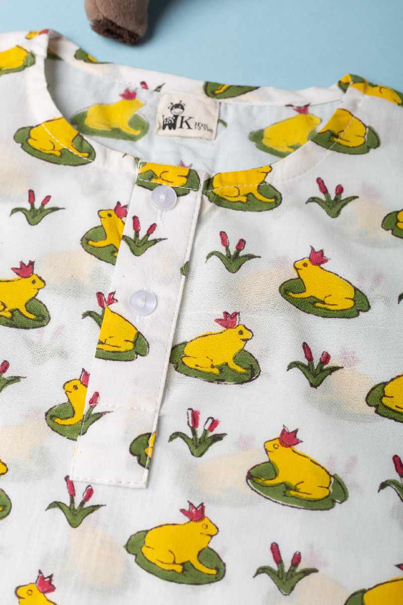 Image for Kusvaa Byw012 Anish Cotton Kids Lounge Wear Side