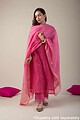 Image for Kusvaa Cood001 Kashvi Chanderi Kurta Pant Set Sitting New