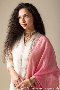 Image for Kusvaa Cood004 Griva Chanderi Kurta Pant Set Featured New