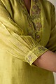 Image for Kusvaa Cood005 Adhita Chanderi Kurta Pant Set Closeup 2