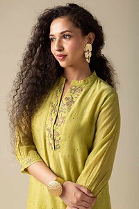 Image for Kusvaa Cood005 Adhita Chanderi Kurta Pant Set Featured