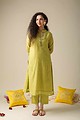 Image for Kusvaa Cood005 Adhita Chanderi Kurta Pant Set Side
