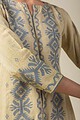 Image for Kusvaa Cood007 Sharvani Cotton Co Ord Set Closeup New