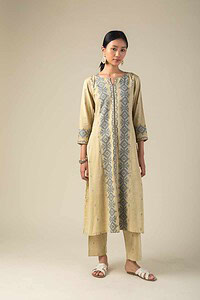 Image for Kusvaa Cood007 Sharvani Cotton Co Ord Set Front New