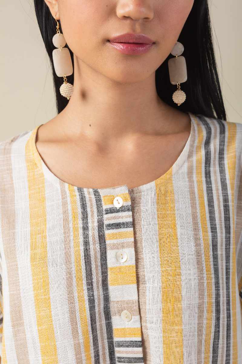 Image for Kusvaa Cood008 Arunima Handloom Cotton Co Ord Set Closeup 2 New
