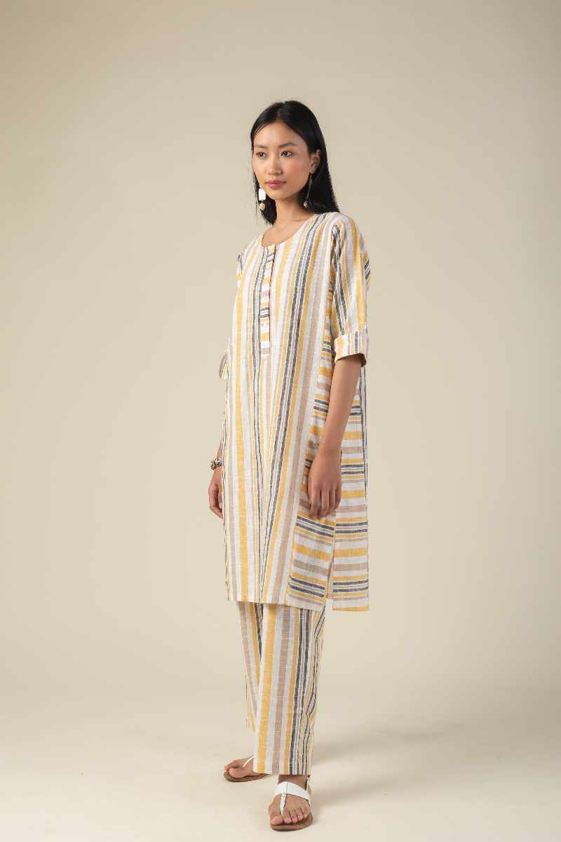 Image for Kusvaa Cood008 Arunima Handloom Cotton Co Ord Set Front New