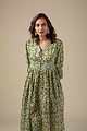 Image for Kusvaa Dr001 Snehal Cotton Block Print Dress Pocket