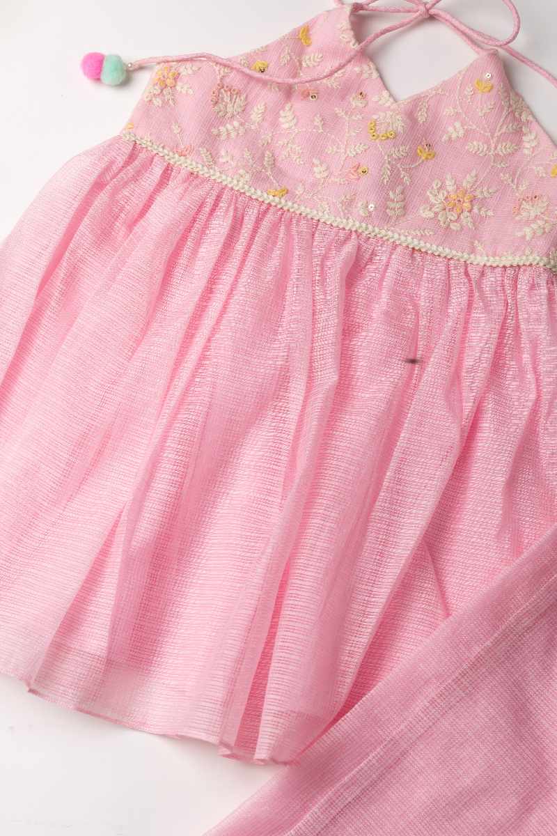 Image for Kusvaa Grw004 Varsha Kota Doriya Girls Kurta Pant Set Front