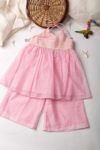 Image for Kusvaa Grw004 Varsha Kota Doriya Girls Kurta Pant Set Side