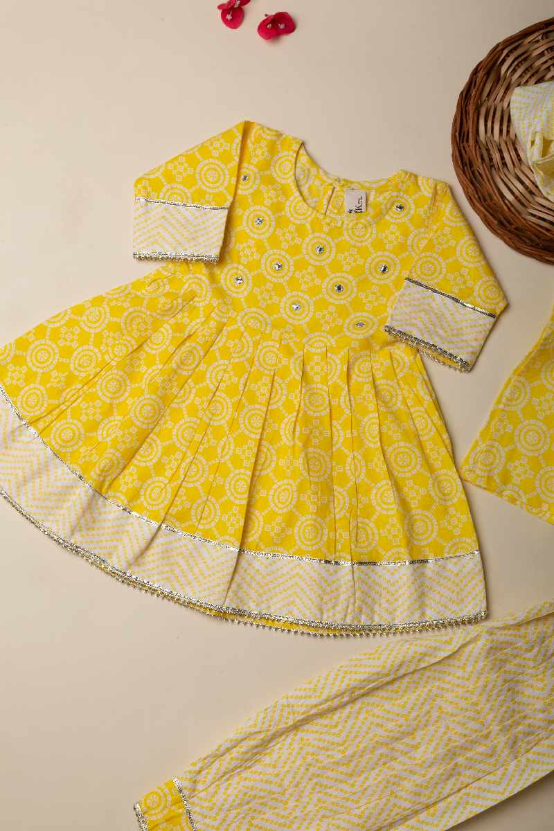 Image for Kusvaa Grw006 Devica Cotton Girls Complete Suit Set Sleeves