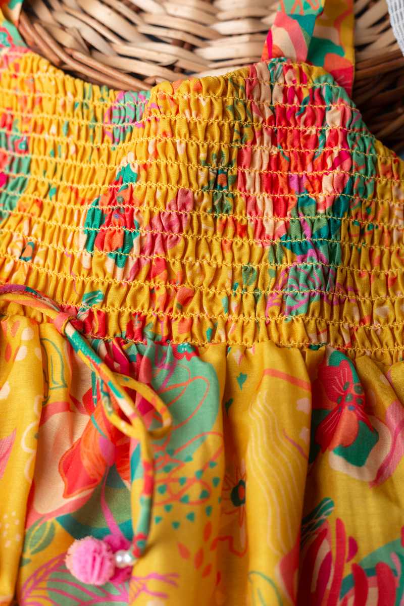 Image for Kusvaa Kne52 Enat Muslin Girl's Sharara Set Closeup