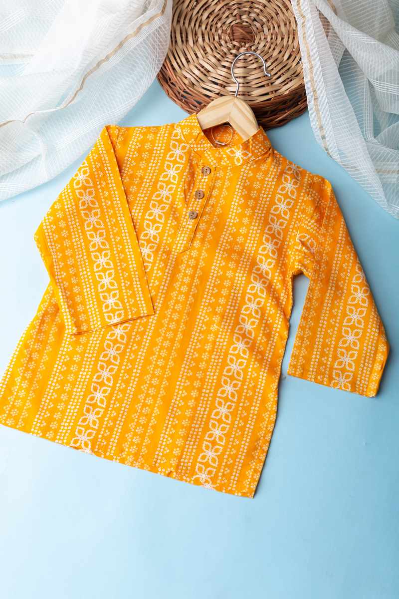 Image for Kusvaa Kne59 Jatin Cotton Boy's Kurta Side