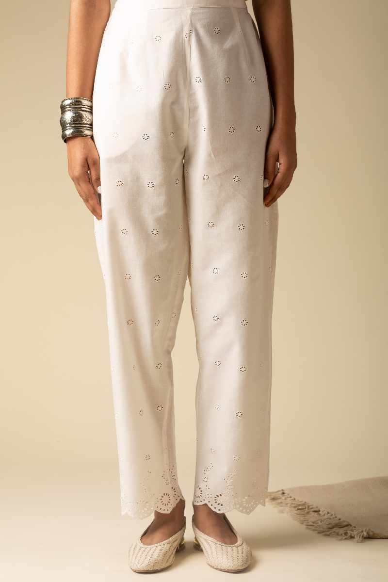 Image for Kusvaa Pnt003 Cotton Schiffli Pant Featured