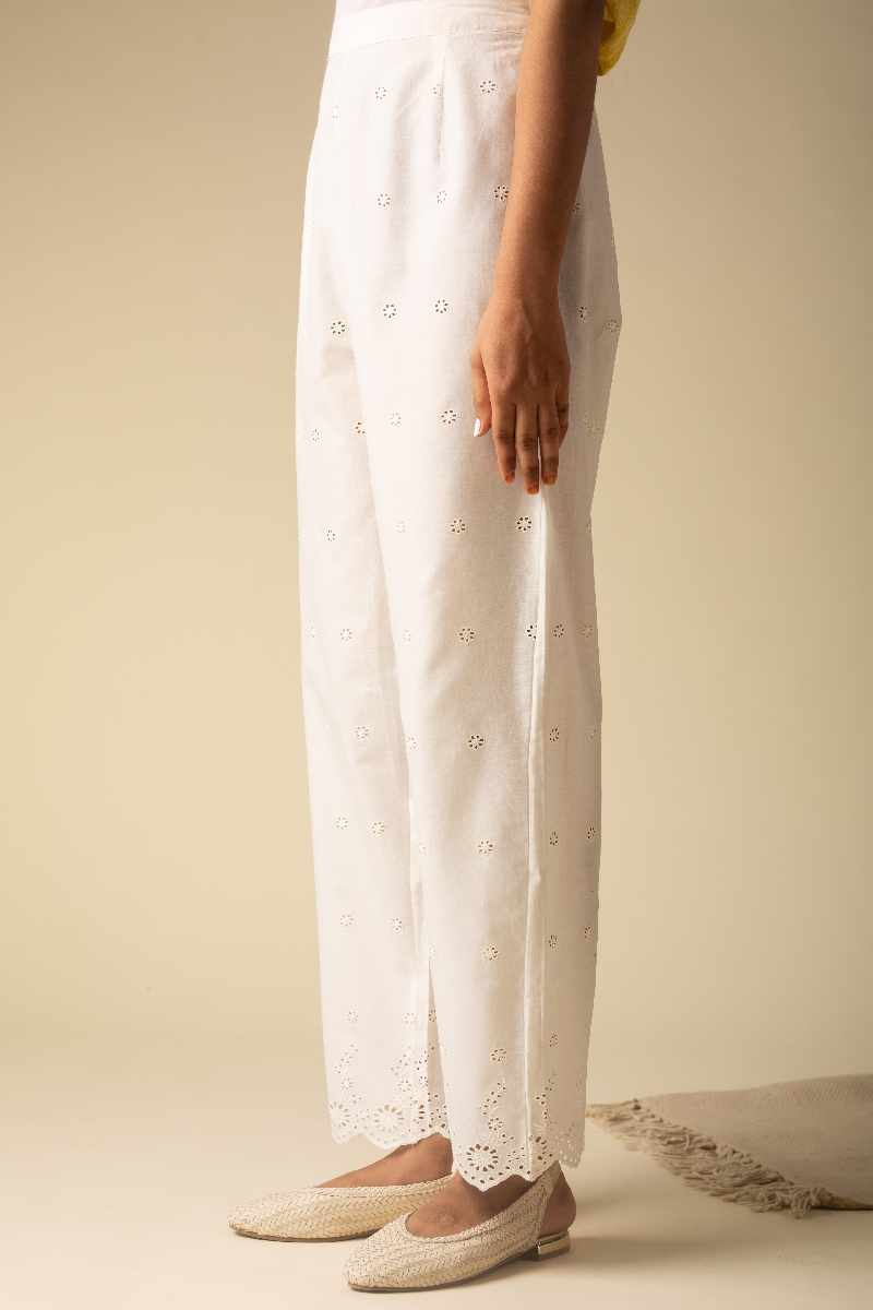Image for Kusvaa Pnt003 Cotton Schiffli Pant Front