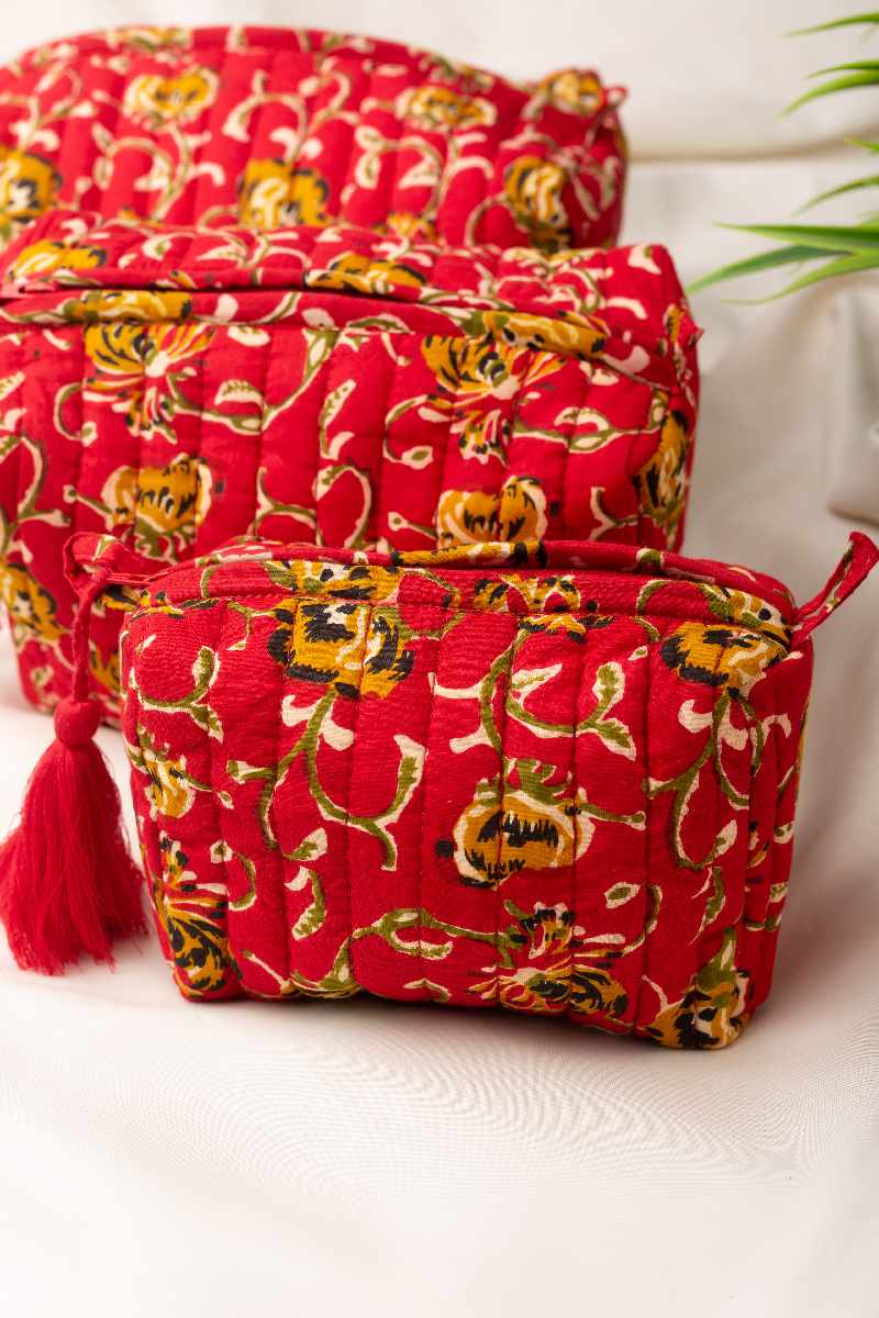 Image for Kusvaa Ubg001 Riyanka Toiletry Pouch Set Of 3 Front