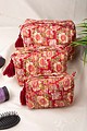 Image for Kusvaa Ubg004 Riyanka Toiletry Pouch Set Of 3 Front