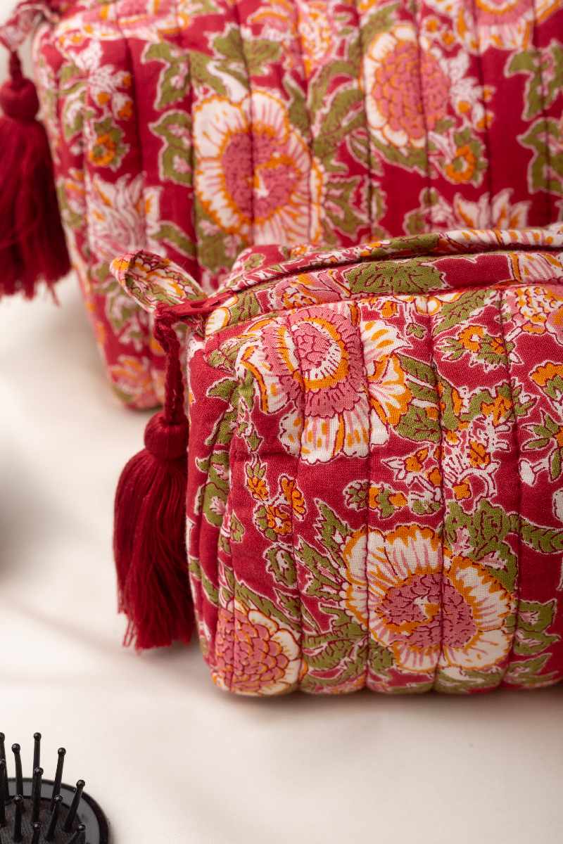 Image for Kusvaa Ubg004 Riyanka Toiletry Pouch Set Of 3 Side
