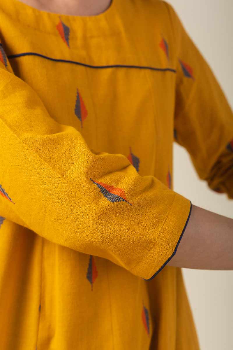 Image for Kusvaa Wkr001 Nicika Cotton Handloom Kurta Back