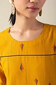 Image for Kusvaa Wkr001 Nicika Cotton Handloom Kurta Closeup 2
