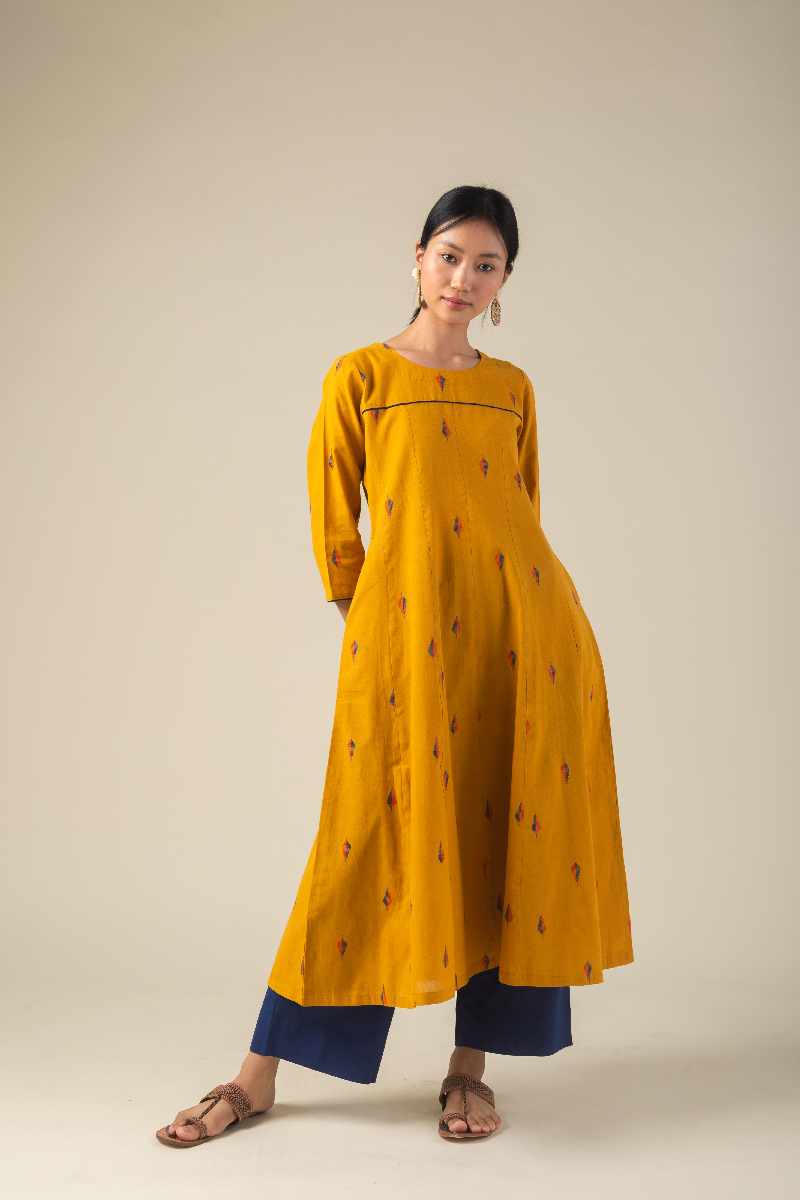 Image for Kusvaa Wkr001 Nicika Cotton Handloom Kurta Pocket