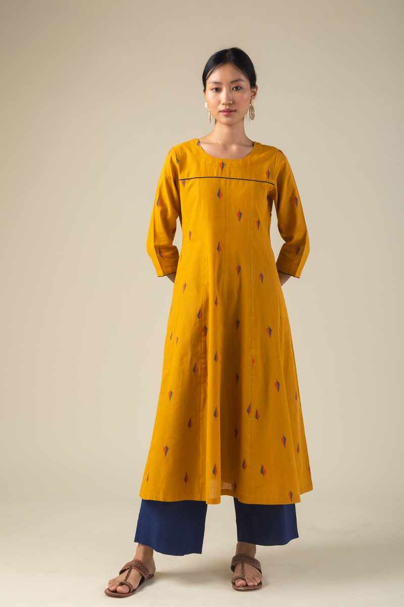 Image for Kusvaa Wkr001 Nicika Cotton Handloom Kurta Side