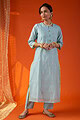Image for Kusvaa Wkr003 Saadhik Chanderi Kurta Neck New