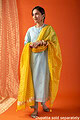 Image for Kusvaa Wkr003 Saadhik Chanderi Kurta Side New