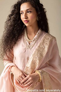 Image for Kusvaa Wkr006 Diti Chanderi Straight Kurta Featured New