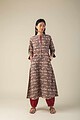 Image for Wkr007 Roshawna Kalamkari Kurta Front