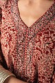 Image for Wkr008 Saranya Cotton Kalamkari Kurta Closeup 2