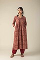 Image for Wkr008 Saranya Cotton Kalamkari Kurta Closeup