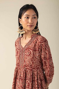 Image for Wkr008 Saranya Cotton Kalamkari Kurta Featured