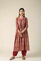Image for Wkr008 Saranya Cotton Kalamkari Kurta Front