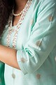Image for Wkr009 Shivani Chanderi Kurta Closeup 2 New
