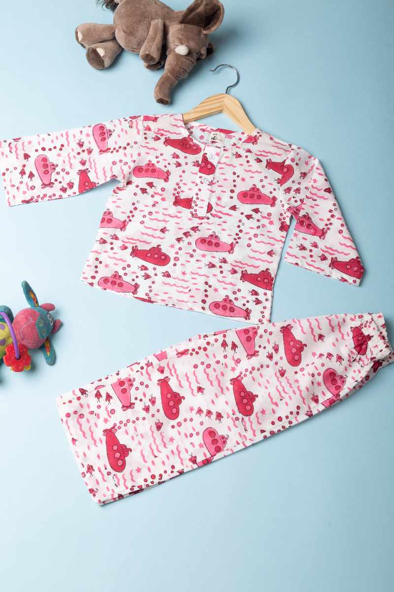 Image for Kusvaa Byw010 Brijesh Cotton Kids Lounge Wear Back